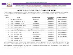 Anti Ragging Committee